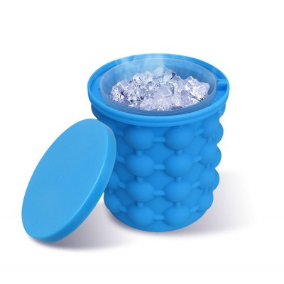 High Quality Wholesale Top Selling Custom  Ice Cube Maker Ice Genie Plastic silicone ice bucket Wine Beer