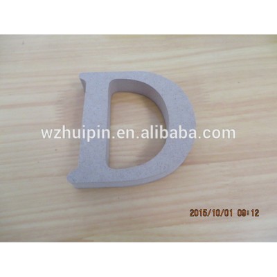 hot selling high quality letter alphabet unfinished wooden decorative letter D