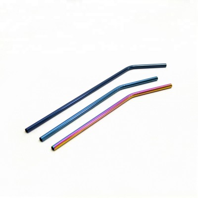 Wholesale Reusable Various Colored Metal Drinking Straws Stylish Fancy Stainless Steel Straws