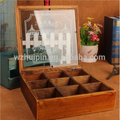 Best sell plain wooden tea box for storage custom made