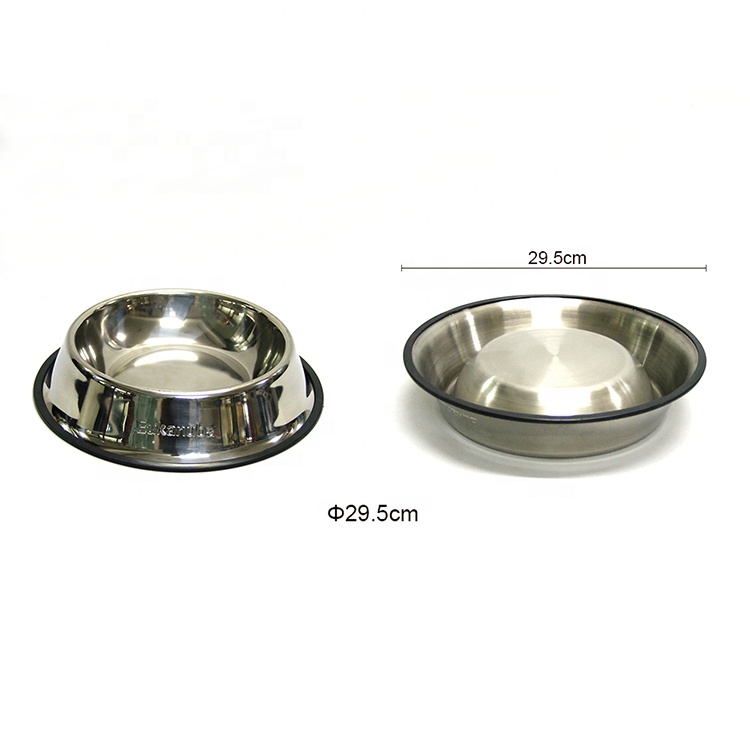 Custom Stainless Steel Metal No Spill Dog Bowl Cat Bowls Pet Food Bowl Stand For Dog Dish